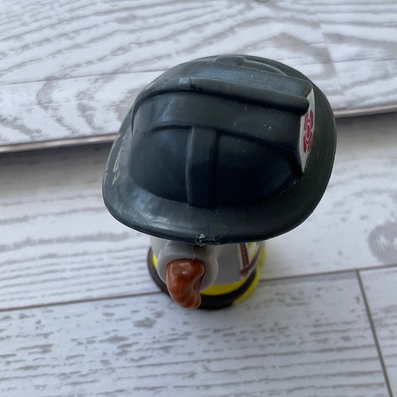 Fisher Price Little People Female Firefighter Figure Grey Uniform Mattel 2016 - Picture 5 of 8